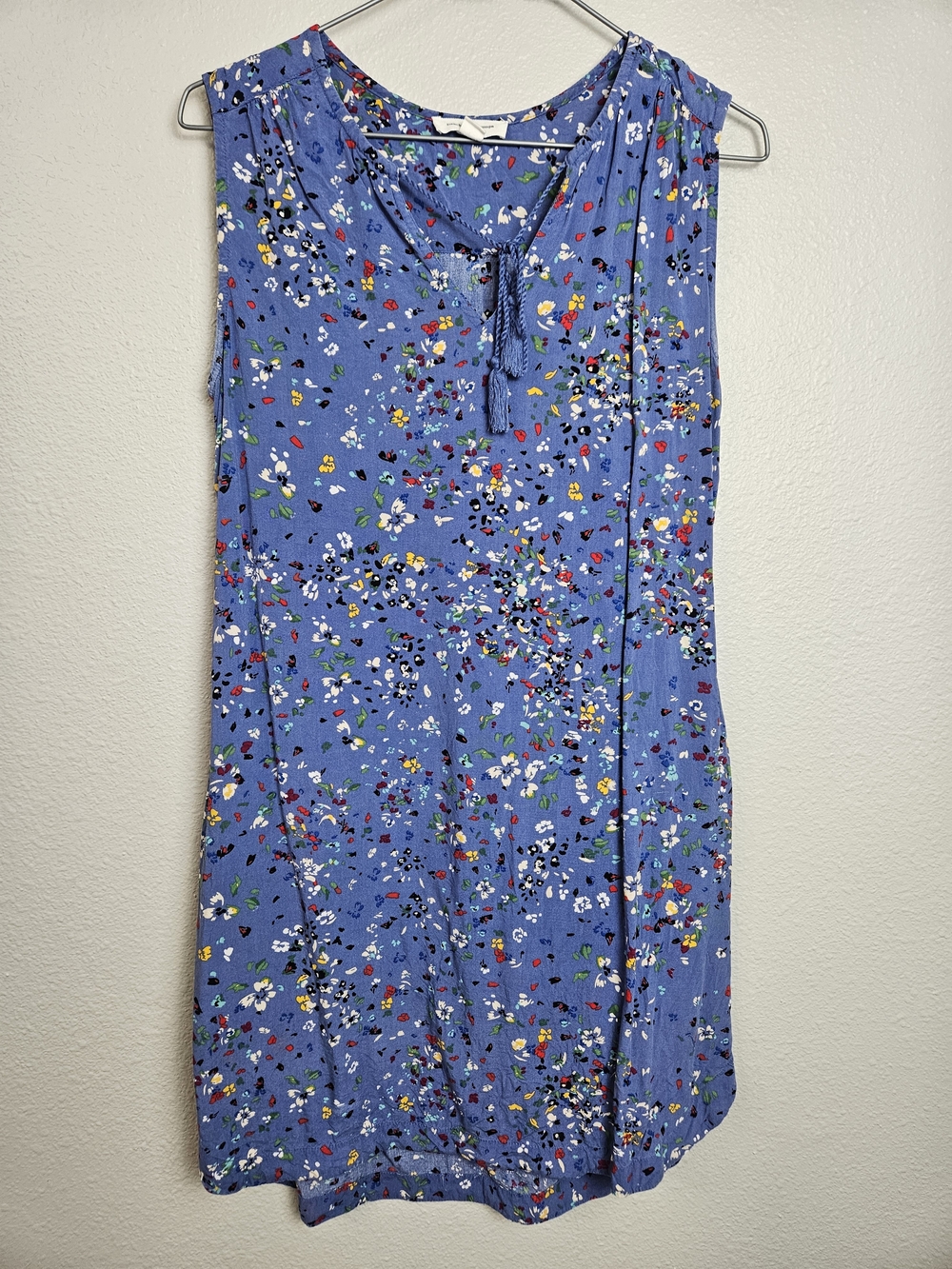 beachlunchlounge Blue Floral Midi Dress Medium